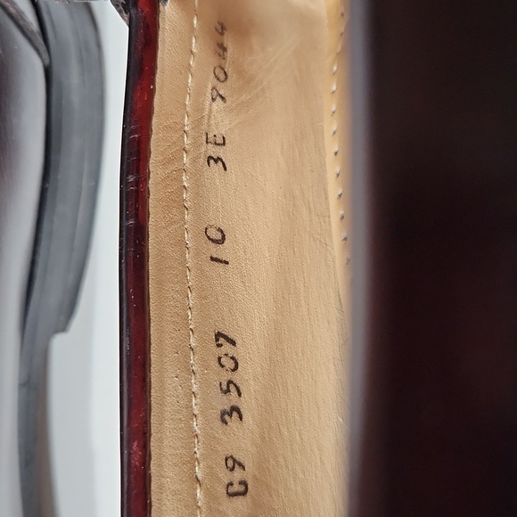 Cole Haan Burgandy Pinch Tassel Moc-Toe Loafers Size 10 - Picture 10 of 15